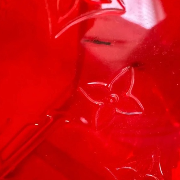 Louis Vuitton x Virgil Abloh Limited Edition Red Monogram PVC Keepall Bandouliér - Picture 14 of 14